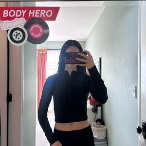 Aritzia Black Long Sleeve Top